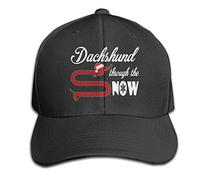 GUIZAZYY Dachshund Through The Snow Christmas Men's Casquette Hat