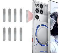 Guizzcg [8-Pack] Red Magic 11 Pro / 11 Pro+ Dust Cover Mesh Stickers for Smartphones Speaker Net Anti-Dust Adhesive Sticker Universal Protection Trumpet Accessories Gift with Cleaning Brush