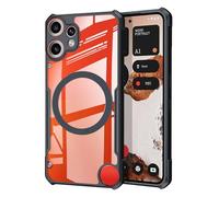 Guizzcg For Nothing Phone CMF 2 Pro Case Compatible with MagSafe with Ring Stand, Soft TPU Bumper + Transparent Acrylic Back, Airbag Drop-Resistant Protective Case, Stand Black