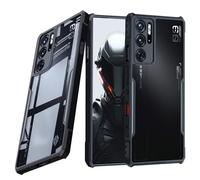 Guizzcg for ZTE Nubia Red Magic 9 Pro / 9S Pro Case, Ultra-Thin Lightweight Cover, Soft TPU Bumper + Acrylic Back, Military Grade Drop Protection, Clear Black