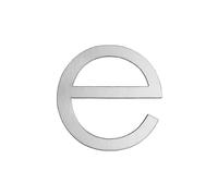 GUIZZO Creart - External Stainless Steel House Number Letter - e, 7.6 x 7.5 H cm - Signs and Letters - House Numbers, Handmade House Number Door Sign and Name Plate, Made in Italy