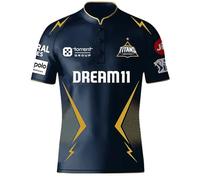 Gujarat Cricket Fan Jersey - 100% Quick-Dry Polyester - with Name Personalization