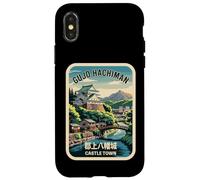 Gujo Hachiman Castle Town River Bridge Kanji Anime Souvenir Case for iPhone X/XS