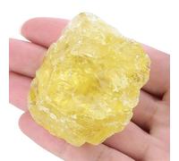 GUJOXILA 1.8"-2.2" Citrine Raw Rough Healing Crystals Gemstone Large Natural Stones Rocks Gemstones Protection Reiki Divination Meditation Citrine Yellow Stone 1pcs