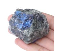 GUJOXILA 1.8"-2.2" Labradorite Raw Rough Healing Crystals Gemstone Large Rocks Protection Reiki Divination Meditation Fountain Labradorite Stone 1pcs