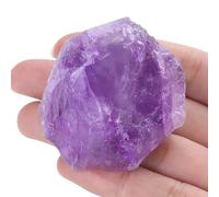 GUJOXILA 1.8"-2.2" Light Purple Amethyst Raw Rough Healing Crystals Natural Rocks Protection Reiki Tumbling Cabbing Divination Meditation Fountain Crystal 1pcs