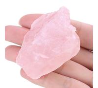 GUJOXILA 1.8"-2.2" Rose Quartz Raw Rough Healing Crystals Large Natural Stones Rocks Gemstones Protection Reiki Divination Meditation Rose Quartz Pink Stone 1pcs