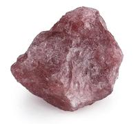 GUJOXILA 1.8"-2.2" Strawberry Rose Quartz Raw Rough Healing Crystals Natural Stones Rocks Gemstones Protection Reiki Tumbling Cabbing Divination Meditation Fountain Stone 1pcs