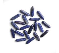 GUJOXILA 10 x Blue Sodalite Healing Crystals Stone Bar Gemstones Sets Hexagonal Crystal Column Bulk Hexagonal Point Tower Reiki Meditation Spiritual Chakra Protection Energy Balancing Gifts