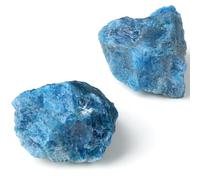 GUJOXILA 2 Pieces Apatite Stone Large Crystals Rough Stone Set Crystal Spiritual Stones Premium Water Stones Esoteric Gifts 4.5-5.5cm