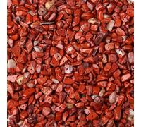 GUJOXILA 400pcs Red Jasper Crystal Beads for Bracelet Jewellery Making Chips Stones Red Gemstone Beads for Crafting Polished Craft Nature Bead DIY 5-8mm