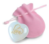 GUJOXILA 45mm Opal Heart Healing Crystals Stones Love You Gifts for Her Him Opal Romantic Small Cute Luck Wellbeing Gift for Women