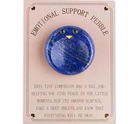 GUJOXILA Lapis Lazuli Crystal Emotional Support Pebble Worry Stone Anxiety Relief for Adults Kids Cute Thumb Sensory Fidget Stones Stress Relax Calming Mental Health Pocket Hugs Gifts