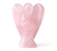 GUJOXILA Rose Quartz Angel Healing Crystals Guardian Angels Gift
