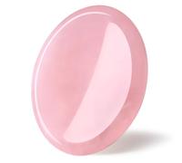 GUJOXILA Rose Quartz Thumb Worry Stone Healing Crystals Gifts for Beginner Oval Pocket Gemstones Meditation Chakra Polished Reiki Balancing Energy Massage Crystal