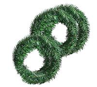Gukasxi 54 Feet Christmas Garland, 3 Strands Artificial Pine Garland Soft Greenery Garland Festive Holiday Xmas Garlands for Holiday Wedding Party Decoration (A1 5cm)