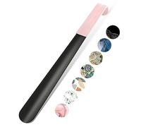 Gukeniu 16.5 Inch Long Handle Shoe Horn for Seniors Men Women Kids, Metal Shoe Horns for Boots, Pink, 16.23 x 2.03 x 1.53 inches