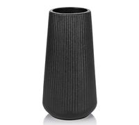 GUKJOB Ceramic Vase, Flower Vase, Ceramic Vases for Flowers, Decorative Vases for Pampas Grass Decoration, for Home, Living Room, Dining Table, Farmhouse, Office Decor(Black)