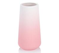 GUKJOB Ceramic Vase, Flower Vase, Ceramic Vases for Flowers, Decorative Vases for Pampas Grass Decoration, for Home, Living Room, Dining Table, Farmhouse, Office Decor(Gradient pink)