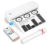 GuKKK A4 Mini Portable Bluetooth Thermal Printer, Supports A4 Thermal Paper in 210 x 297 mm (White)