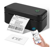 GuKKK Bluetooth Shipping Label Printer, 4 x 6 Inch Thermal Printer, Label Printer for Parcel and Small Home Business, Compatible with Amazon, DHL, UPS, Shopify
