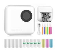 GuKKK Mini Mobile Wireless Printer - Portable Smartphone Bluetooth Photo Printer for Learning Aid, Notes, Journal