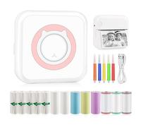 GuKKK Mini Portable Wireless Printer - Smartphone Bluetooth Photo Printer for Learning Notes and Journal