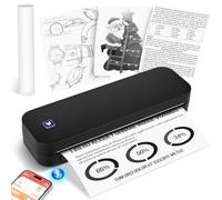 GuKKK Mobile A4 Printer for On the Go - Thermal Printer Wireless Bluetooth Mobile Phone Printer - Supports Thermal Paper in 210 x 297 mm Format - Compatible with iOS & Android