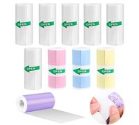GuKKK Thermal Rolls, 10 pcs Printing Paper for Children, Instant Camera, Self-Adhesive Printable Sticker, Mini Printer Paper, 57 x 25 mm, BPA-free