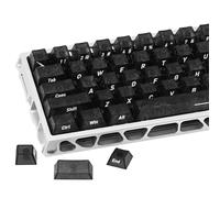 GUKUCAP Shine Through Keycaps - Cherry Profile Side Printed Black Keycap Set, Translucent Custom Ice Crack Keycaps, Full 118 Key Set for Mechanical Keyboards