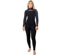 Gul 2025 Womens Yulex Flexor 3/2mm Back Zip Wetsuit - Black/Splaterpalm