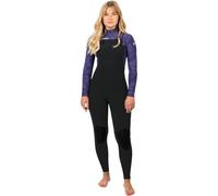 Gul 2025 Womens Yulex Flexor 4/3mm Chest Zip Wetsuit - Black/Tiebird