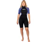Gul 2025 Womens G-Force Natur 3/2mm Back Zip Shorty Wetsuit - Black/Blue