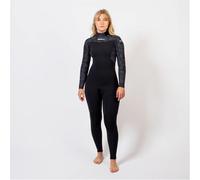 Gul FLEXOR 32 YULEX WOMENS BLINDSTITCHED FULL WETSUIT - Black/Splatterpalm 12