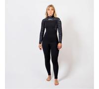Gul FLEXOR 54 YULEX WOMENS BLINDSTITCHED FULL WETSUIT - Black/Splatterpalm 8