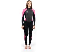 Gul G-Force Junior 3mm Flatlock Wetsuit - Black Pink - Easy Stretch - 80% D-Flex panels for durability