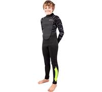 Gul Junior Response 3/2mm Flatlock Back Zip Wetsuit - Black Contour Camo - Easy Stretch - Unisex