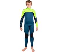 Gul Junior Response FX 3/2mm Chest Zip Steamer - Navy Sulphur - Thermal Warm Heat Layer Layers Easy Stretch