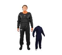 Gul Mens Code Zero Stretch U-Zip Drysuit Dry Suit & Free Underfleece - Black - Waterproof Sprayproof
