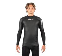 Gul Mens Code Zero Vaprskin Long Sleeve Rash Vest Top - Black - Easy Stretch UV Sun Protection and SPF Properties