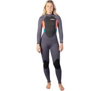Gul Womens Response 3/2mm Back Zip Wetsuit - Grey Coral - Easy Stretch