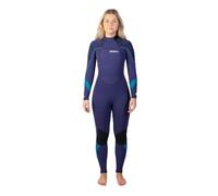 Gul Womens Response 3/2mm GBS Back Zip Wetsuit - Blue Paisley - Thermal Warm Heat Layer Layers Easy Stretch Waterproof