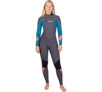 Gul Womens Response 4/3mm Back Zip Wetsuit - Grey Marbel - Easy Stretch Waterproof Sprayproof