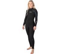 Gul Womens Response 4/3mm GBS Back Zip Wetsuit - Black - Thermal Warm Heat Layer Layers Easy Stretch Waterproof Sprayproof