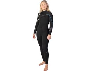 Gul Womens Response 4/3mm GBS Back Zip Wetsuit - Black - Thermal Warm Heat Layer Layers Easy Stretch Waterproof Sprayproof
