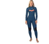 Gul Womens Response Echo 3/2mm Chest Zip Wetsuit - Blue Marble - Easy Stretch - - FLATLOCK: Seam construction