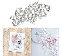 Gulang-keng Cute Cutting Dies Merry Christmas Metal Die Cut Embossing Stencil Mould Template for DIY Hand Craft Scrapbook Album Paper Card Making Art Craft Decor (Circle Geometric Cutting Dies)
