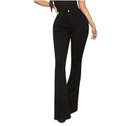 GULASISI Bell Bottom Jeans for Women High Waist Flare Denim Leggings Skinny Stretch Bootcut Jeans Trousers Leisure Denim Pants