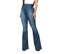 GULASISI Bell Bottom Jeans for Women High Waist Flare Denim Leggings Skinny Stretch Bootcut Jeans Trousers Leisure Denim Pants