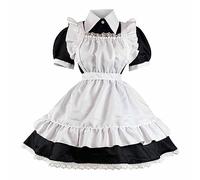 GULASISI Lolita Clothes Women Cute Plaid Corset Dress Sweet Maid Dress Teen Girls Kawaii Anime Cosplay Dress Halloween Costume